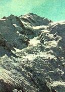 unknow artist paccard balmat och de flesta andra alpinister tog  sig upp till mont blancs topp pa nordsidan oil painting reproduction
